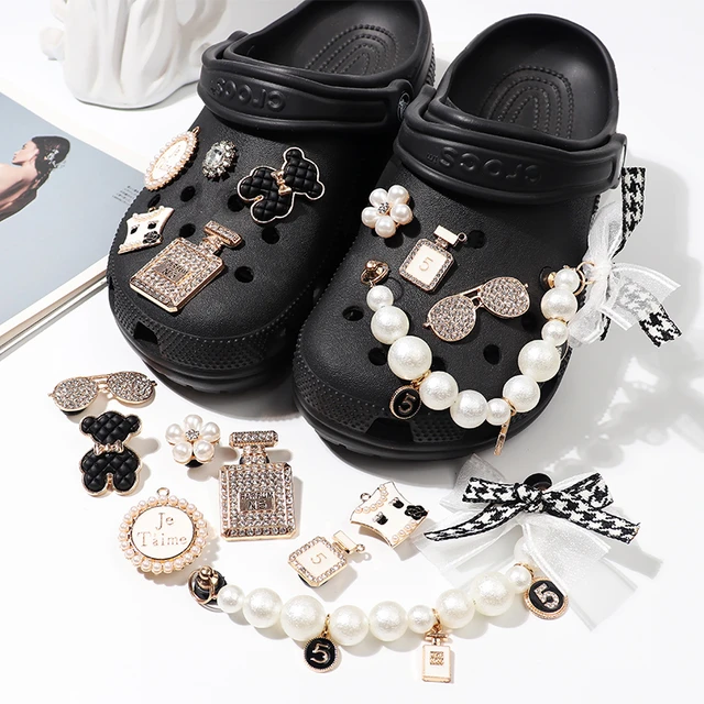 Wholesale Luxury Bling Croc Charms Rhinestone Metal Designer Shoe