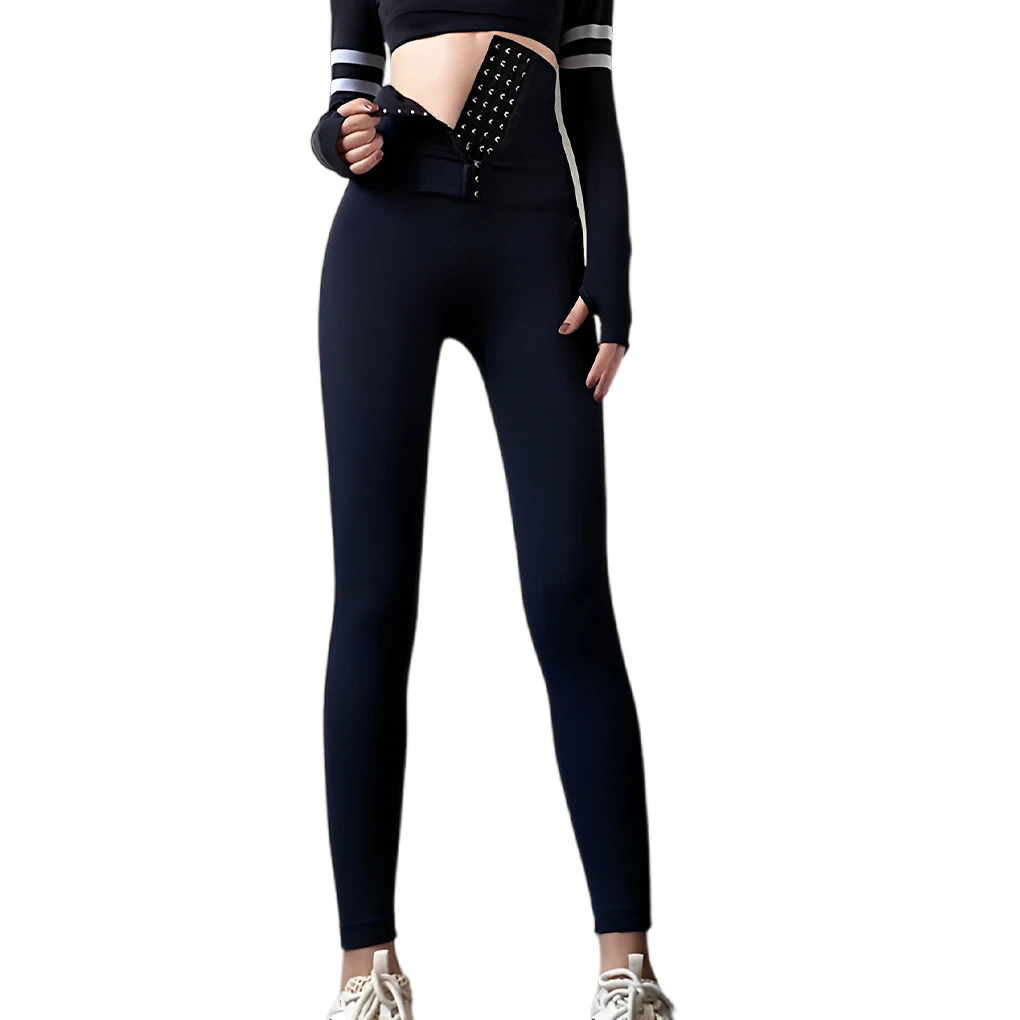 

Women Adjustable Elastic Corset Yoga Pants Girls Workout Exercise High Waist Sports Trousers Clothing Birthday Gift M