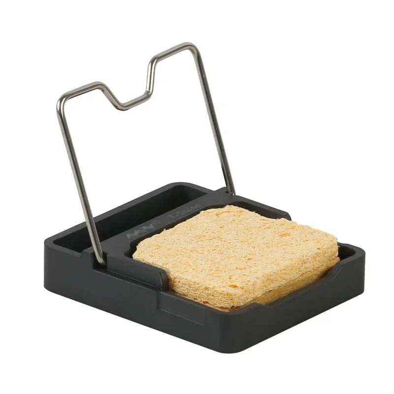 Original Black TS100 MINI Zirconia Ceramics Soldering Iron Stand Holder T-stand + Sponge
