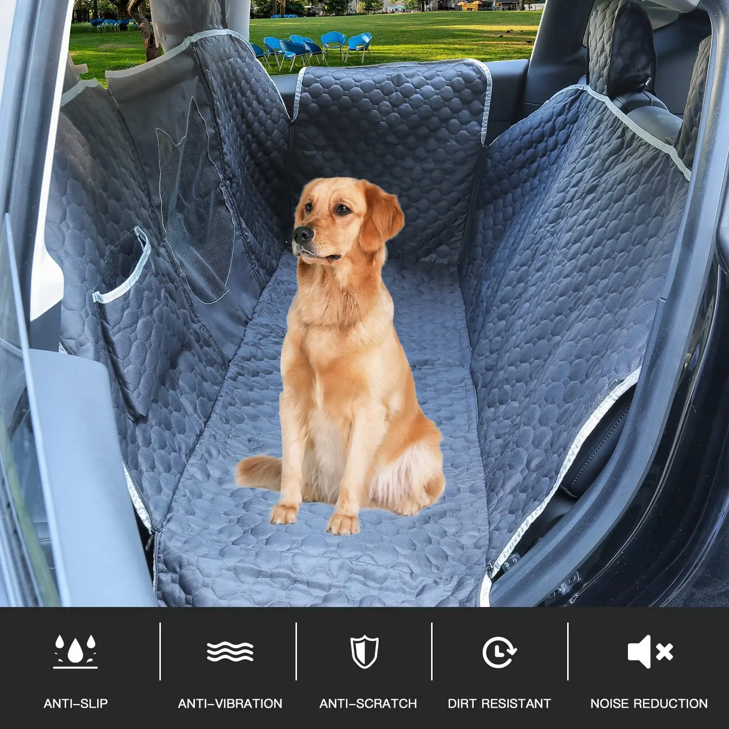 New High quality Tesla Model Y car pet mat Car back seat for dog and