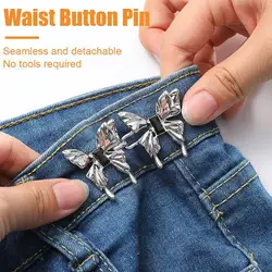 Adjustable Waist Tighting Pin Women Alloy Brooch Buckles Pants Waist Pin Pins Button Button Jeans Coat Vintage Jean Detacha M5W5