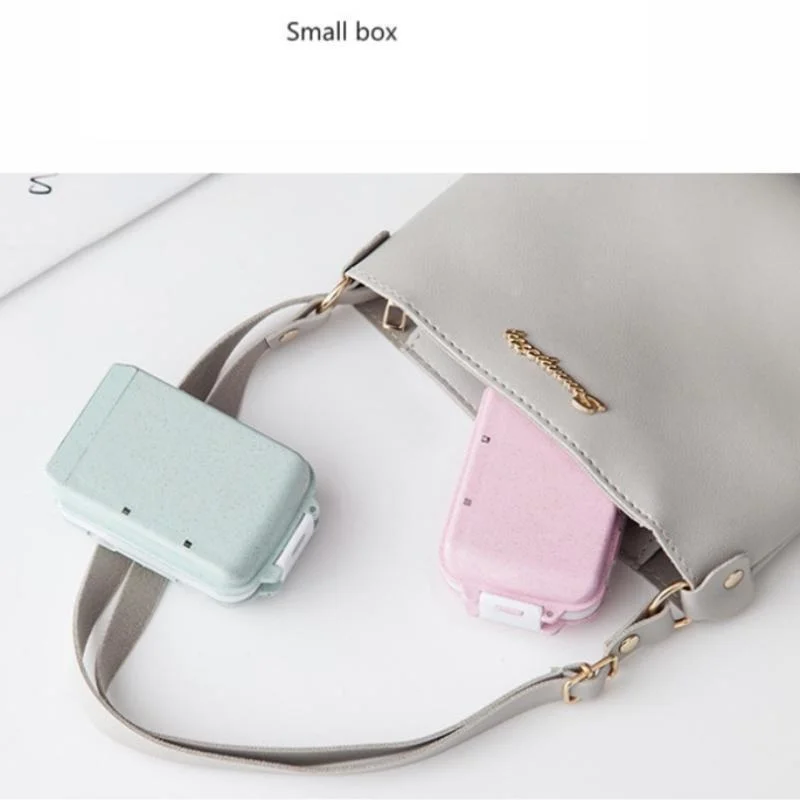 Compact Portable Mini Pill Organizer and Storage Container for Travel and Health Supplies