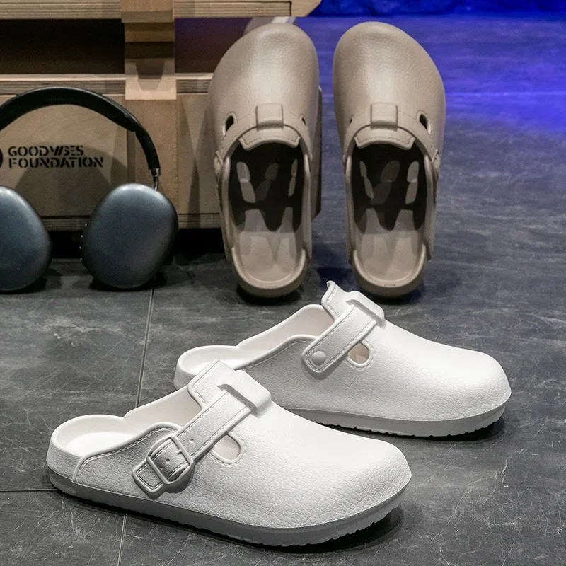 Fashion Clogs Slippers Women Men Outdoor Anti-Slip Slippers Shoes Eva Soft Soles Slides Waterproof Medical