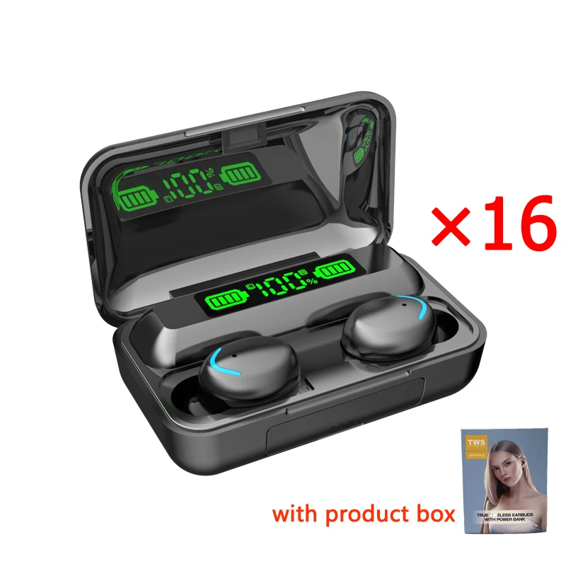 Original F9 Tws Bluetooth Earphone 10pcs 15pcs 16pcs Hearing Aids