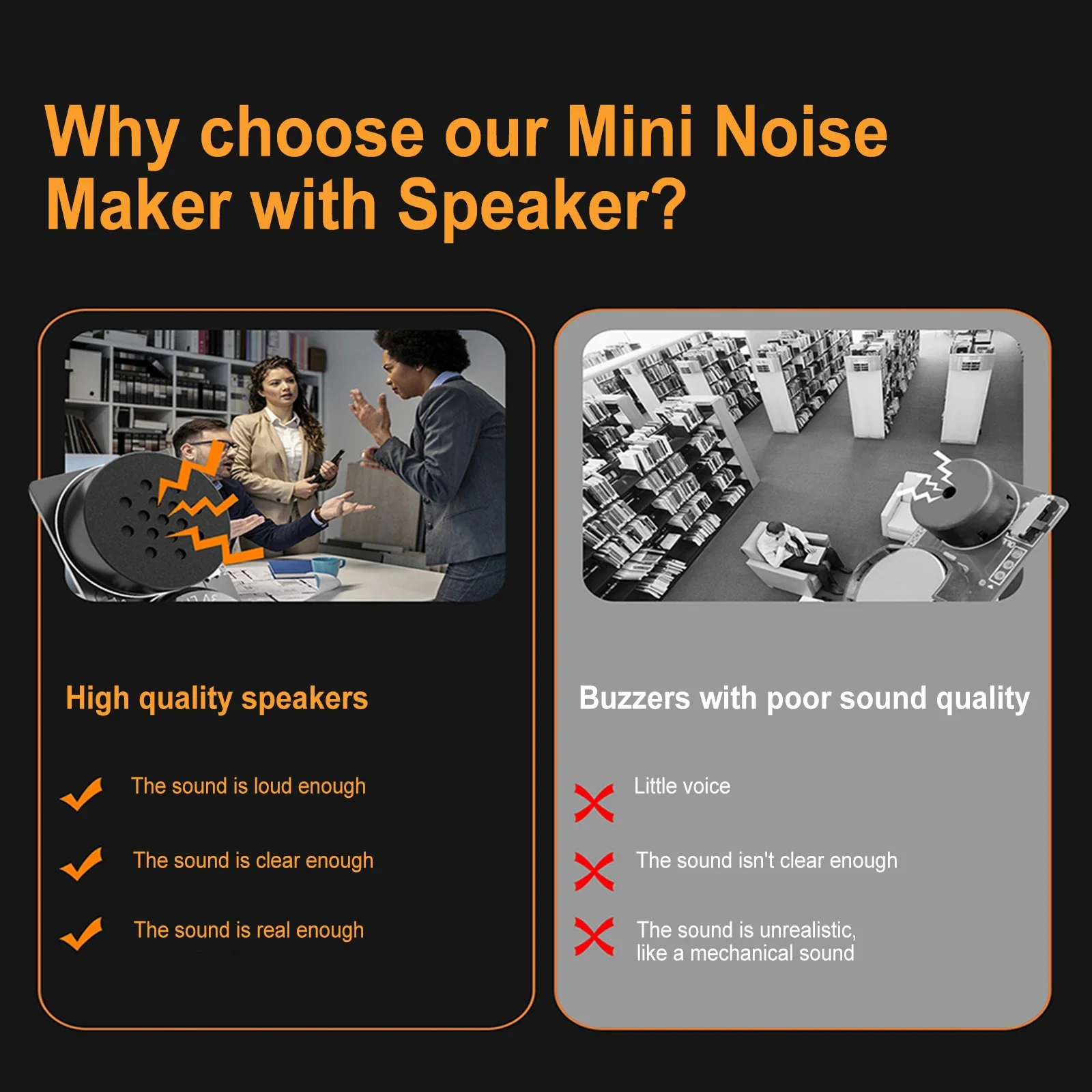 Mini Noise Maker Prank with 7 Sounds Annoying Noise Maker Prank Irritating Beeping Noisemaker Funny Device for Home Party Props images - 6