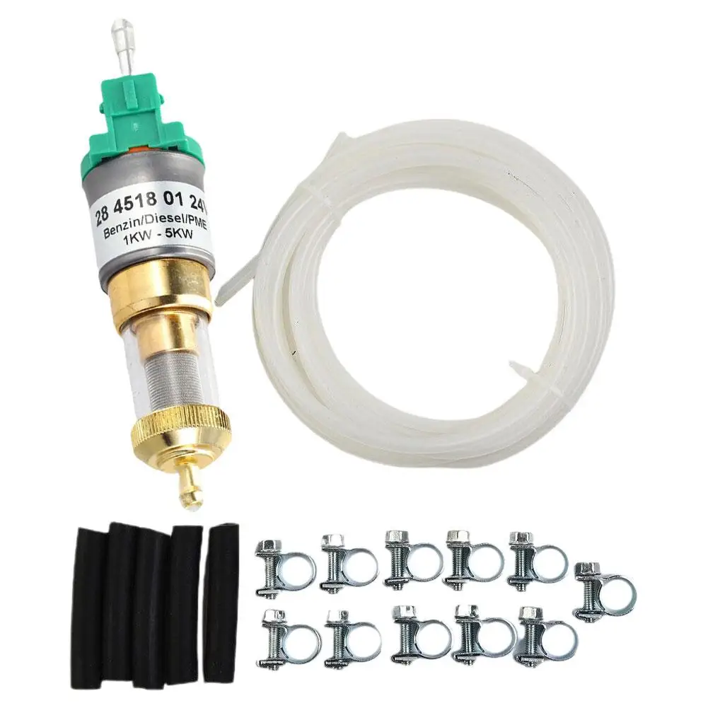 Universal Ultra Quiet 12V Diesel Heater Fuel Pump Hose Clips Set For 1KW-5KW Car Air Heater Diesel Parking Oil Pump