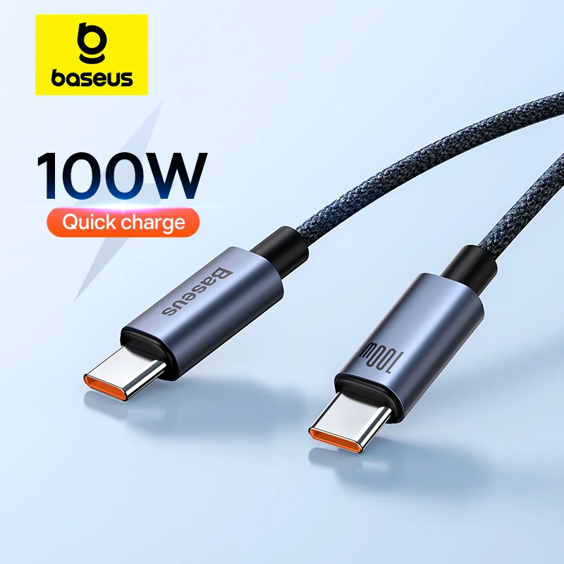 Baseus Cable USB C a USB C Carga Rapida 100W, 1M Cable Cargador