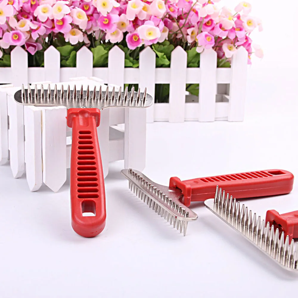 Dog Brushes for Grooming Large Dogs Long Hair Dog Rake Pet Grooming Brush Steel Comb for Golden Retriever Husky German Shepherd