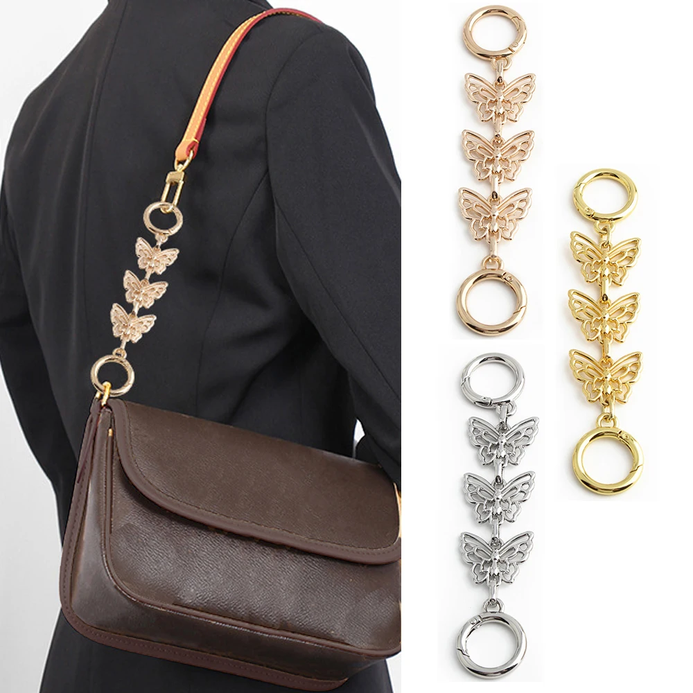 

New Bag Extension Chain Butterfly Shape Bag Extender Strap Replacement Hanging Chain For Purse Clutch Handbag Extension Strap
