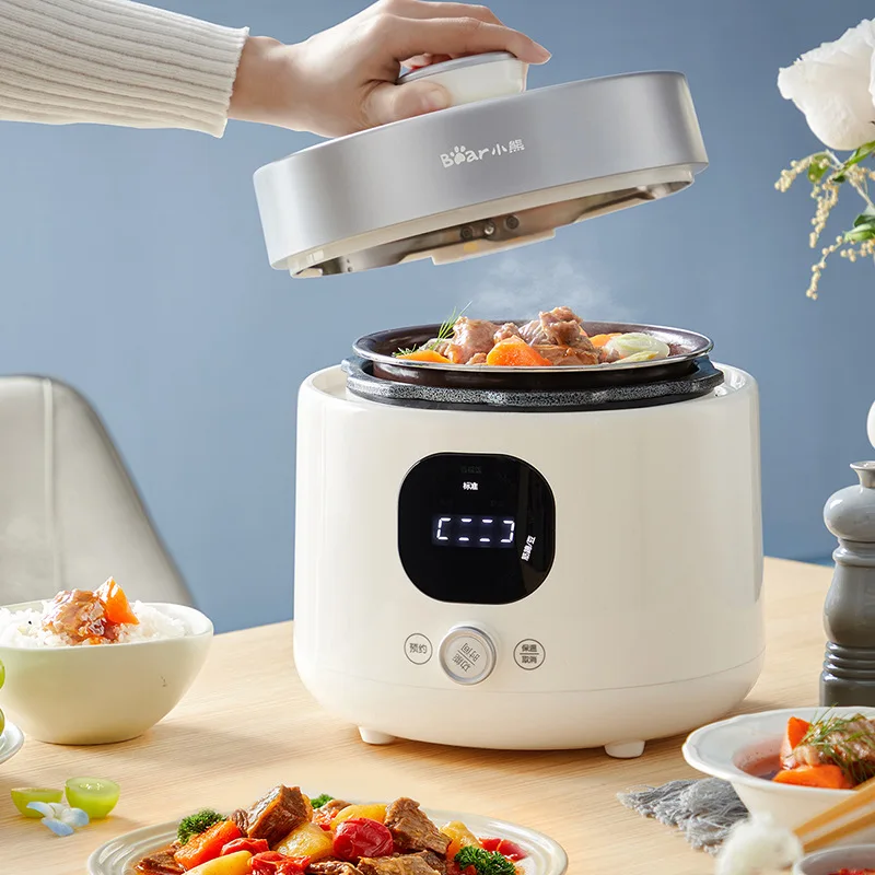 Electric Pressure Cooker Household 2L Intelligent Pressure Cooker Multifunctional Double-bladder One-key Relief Exhaust