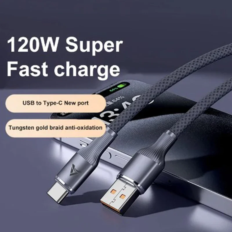 새로운 120W USB 타입 C 케이블 브레이디드 데이터 케이블 초고속 충전 케이블 퀵 차지 화웨이 삼성용 0.25M/1M/1.5M/2M/3M 2026