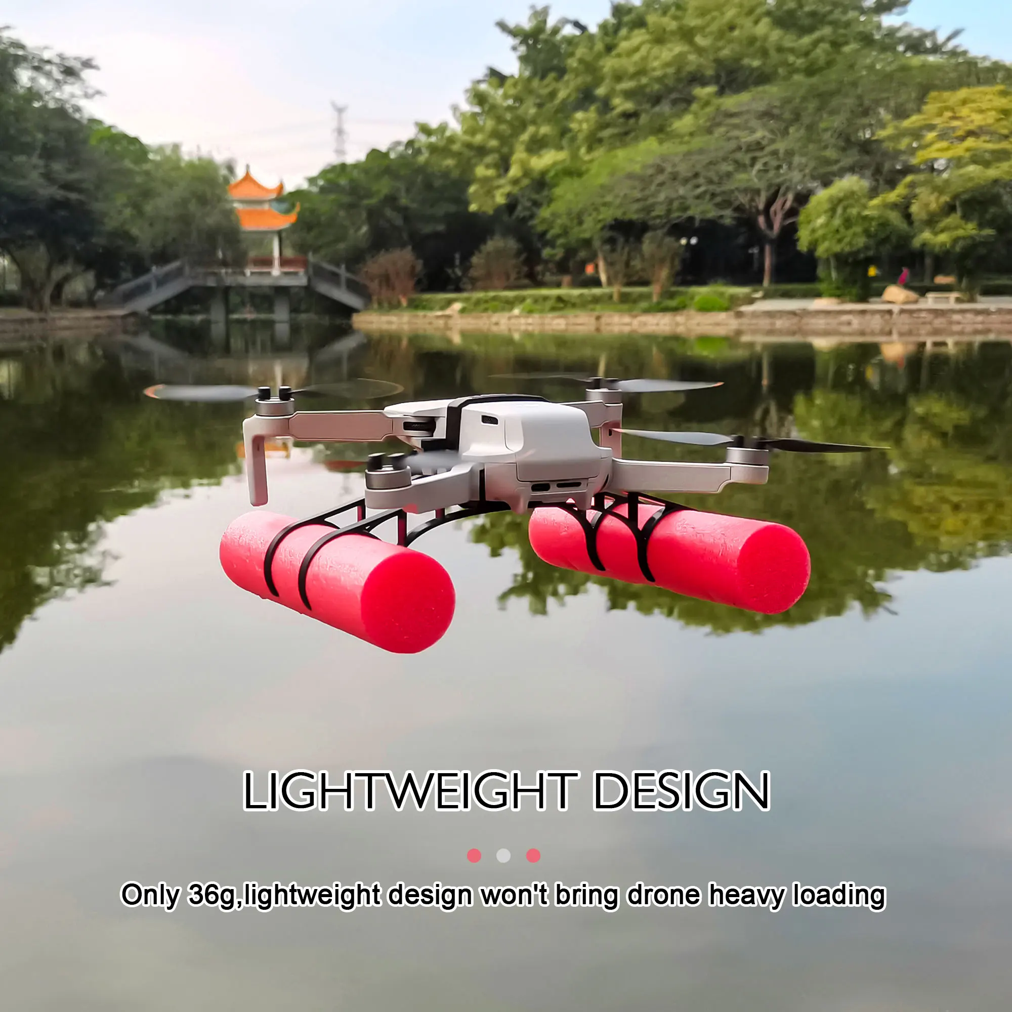 Train d'atterrissage pour DJI Mini 2/Mini SE - Kit d'amortissement aquatique