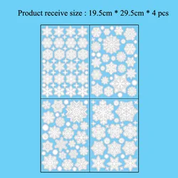 Festive Holiday Wall Sticker Set: Snowman & Snowflake Designs (Style 2)