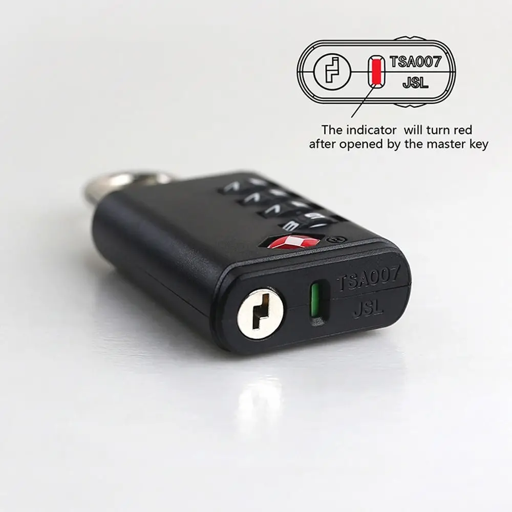 New TSA 4 Digit Combination Lock Portable Anti-theft Customs Password Lock for Travel Suitcase Luggage Coded Lock Security Tool
