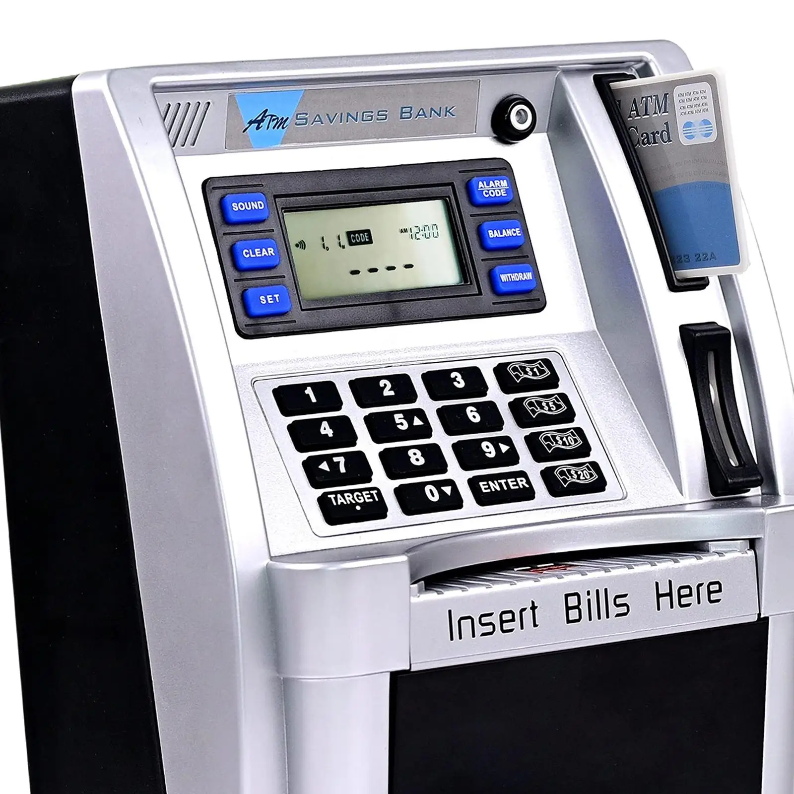 ATM Piggy Bank for Kids Creative Bill Feeder Toy Money Bank Money Saving Box for Children Kids Boys Girls Teens Holiday Gift