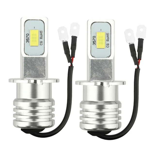 BDGF 2PCS 100W LED Branco H3 De Alta Potência 2828 Lâmpada De