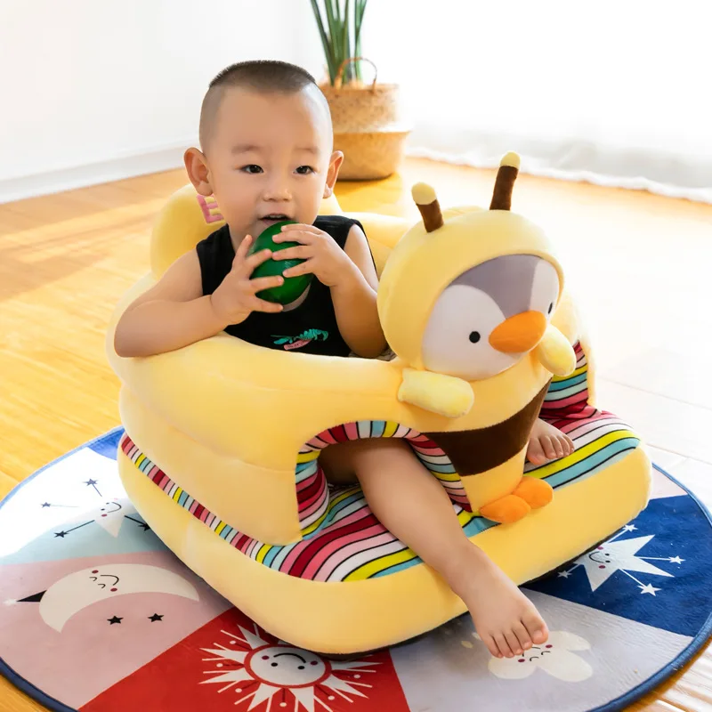 1PC Creative Cute Animals Kids Sofa Seat Baby Learn To Sit On The Sofa Mother And Baby Gift Toys