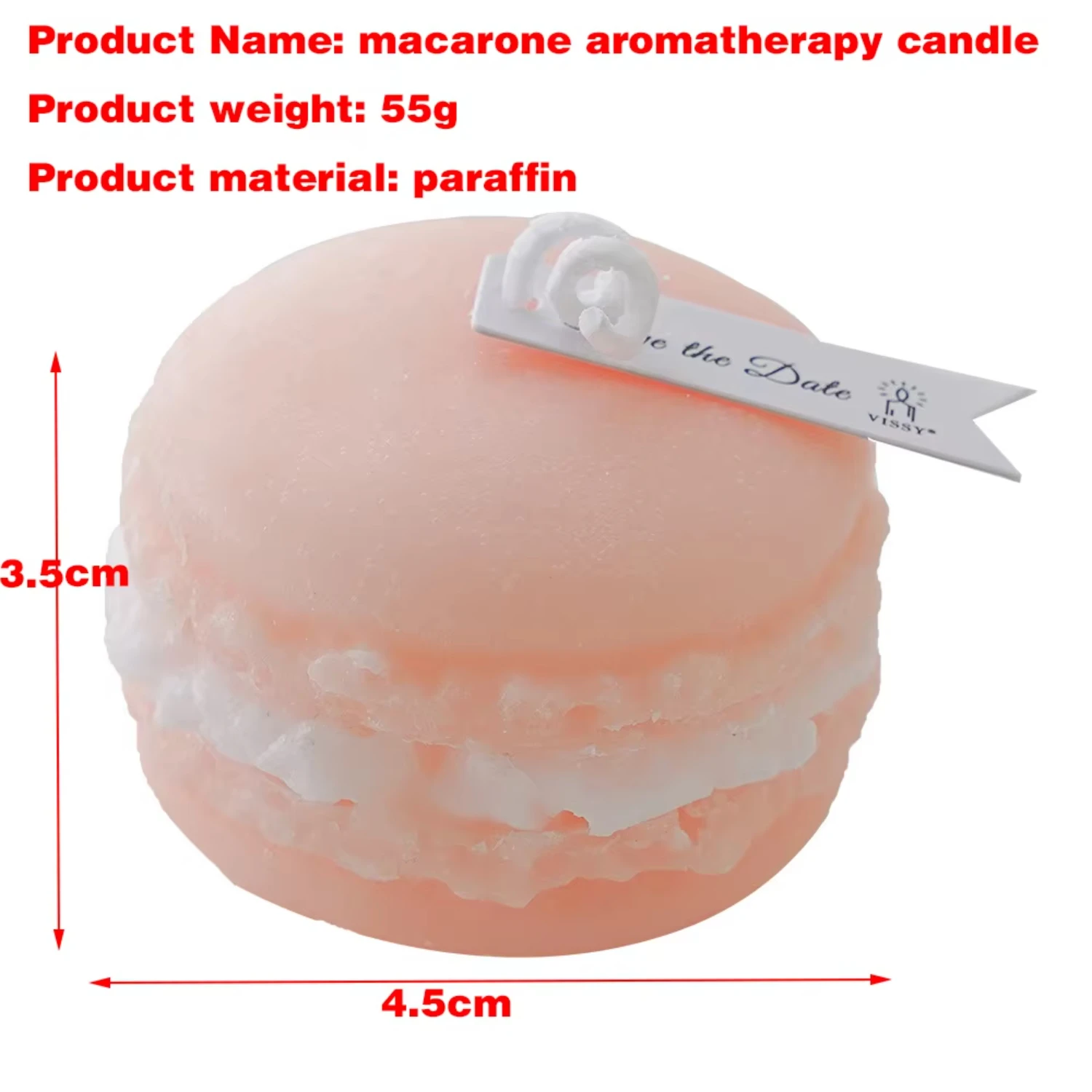 Handmade Scented Candle 7 Day Candles Macaroons Candles Handmade Cute Wedding Party Birthday INS