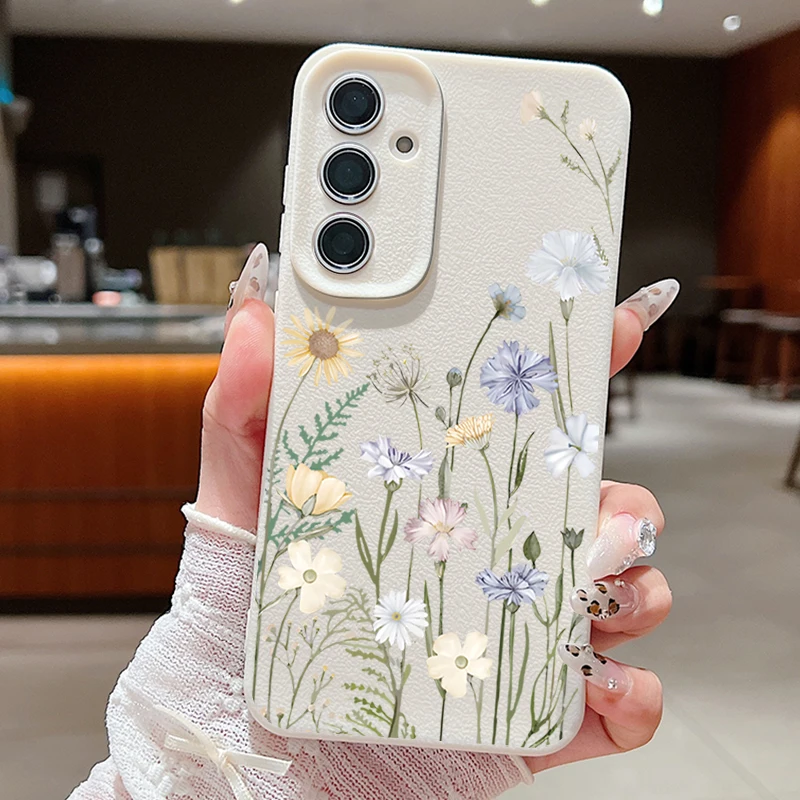 Soft Case with Little Flower Design - Protective Phone Cover