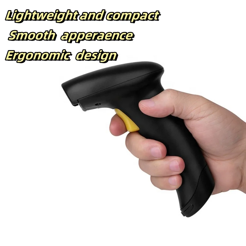 Compact scanner Barcode Scanner Gun Support multiple language Keyboard and Automatic Scan setting Industry Supermarket barcode scanner