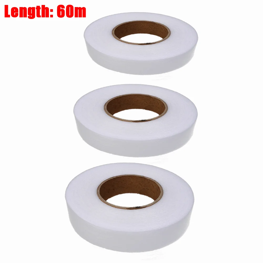 50M Double Side Fabric Fusing Tape Hem Tape No Sew Hemming Tape Iron-on  Tape Adhesive for Pants Dresses Clothing Accessories