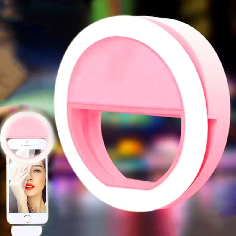 LED Ring Light with Adjustable Brightness for Enhanced Selfies and Video Calls