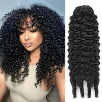 Extensions de cheveux humains bouclés birmans, qualité cheveux humains, ondulations profondes, mèches brutes, double tirage, extensions de cheveux vietnamiens 1