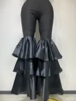 Women Luxury Birthday Sexy Strapless Ruffles Bodycon Flare Black Bandage Jumpsuit 2025 Celebrity Designer High Street Rompers - Image 6