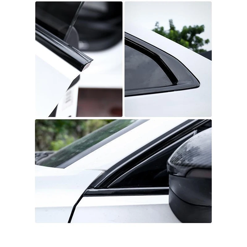 Car Accessories FIT For Volkswagen Arteon VW CC 2019-2023 stainless steel Black Car Window Sill Trim Molding Cover trim 10PCS 4