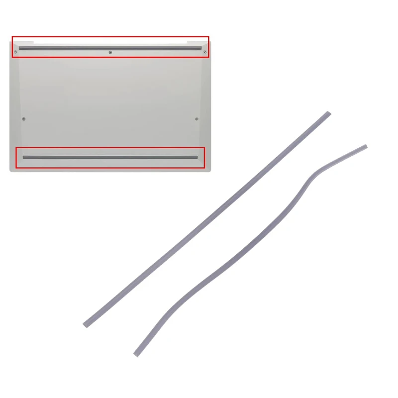 1개 논슬립 범퍼 피트 스트립 노트북 액세서리 엘리트북 830 735 G7 G8 DIY 하단 케이스 풋 패드용 노트북 고무 스트립