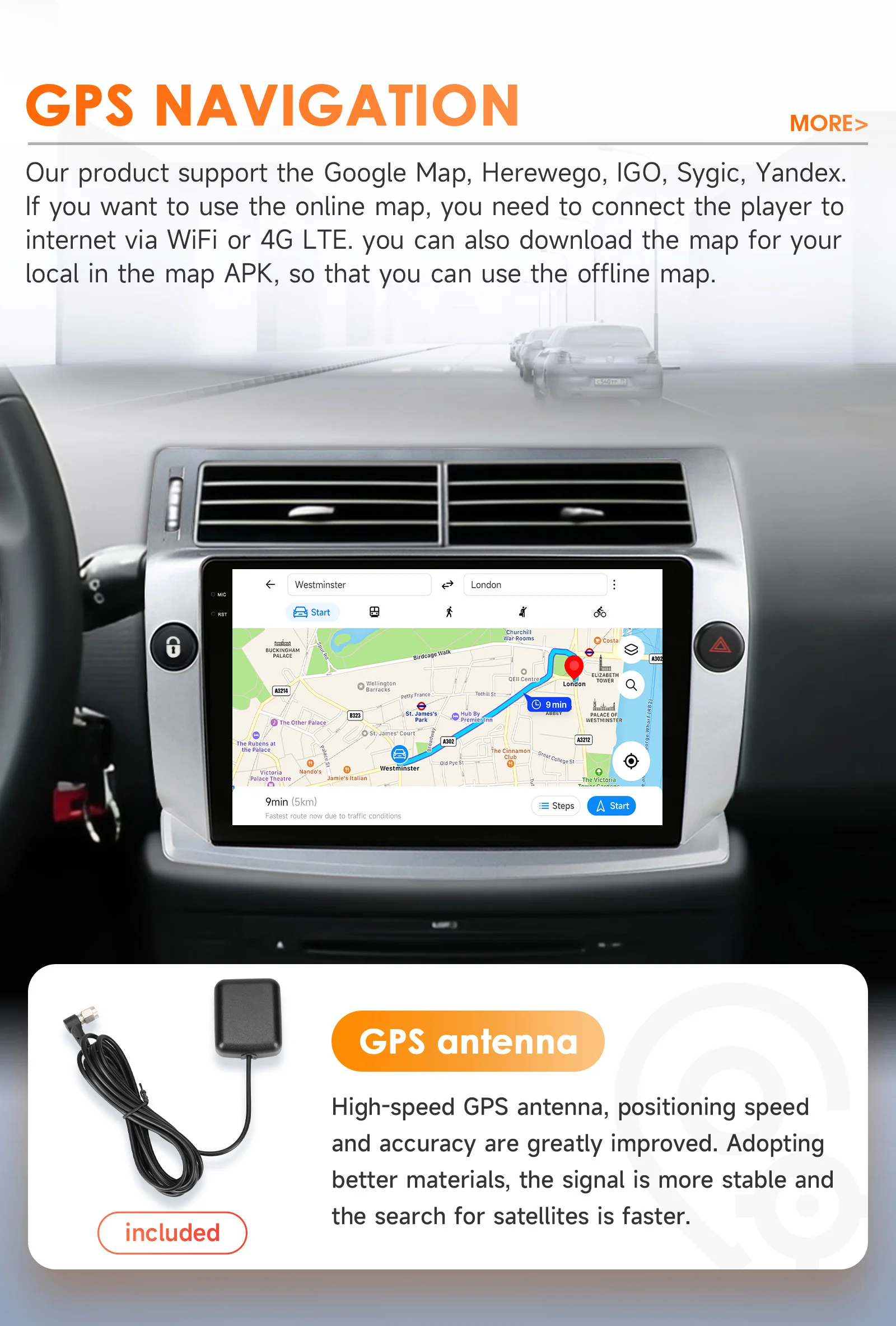 Android-Autoradio für Citroen C4 C-Triomphe C-Quatre 2004–2009, Multimedia-Player, Auto, GPS, Carplay, RDS, DSP von Snapdragon 6115 – Detail 31