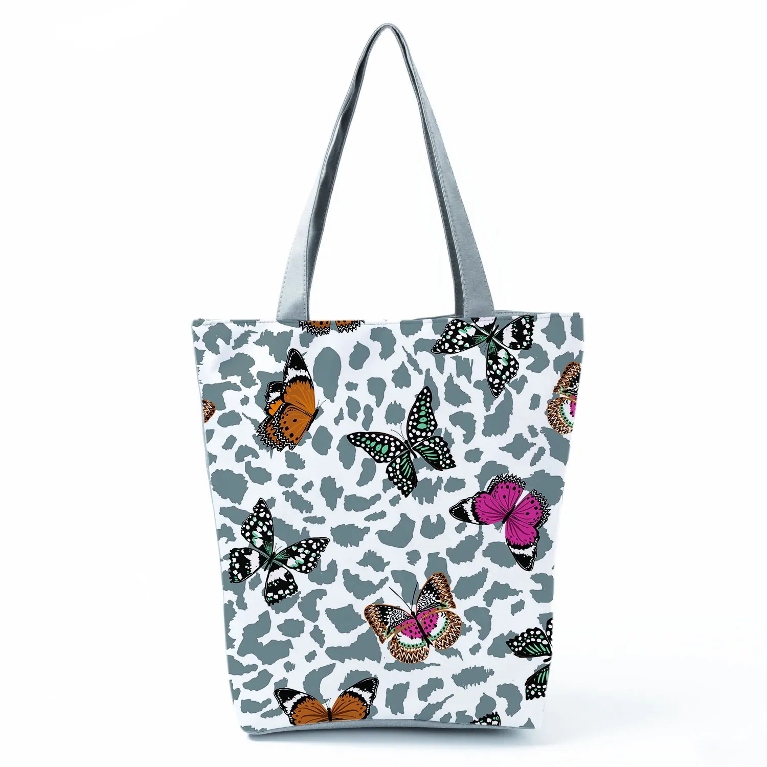 Butterfly Printed Fashion Handbags Animal Portable High Capacity Foldable Shopping Bag Eco Friendly Hot Sale Women Shoulder Bag backpack purse Totes