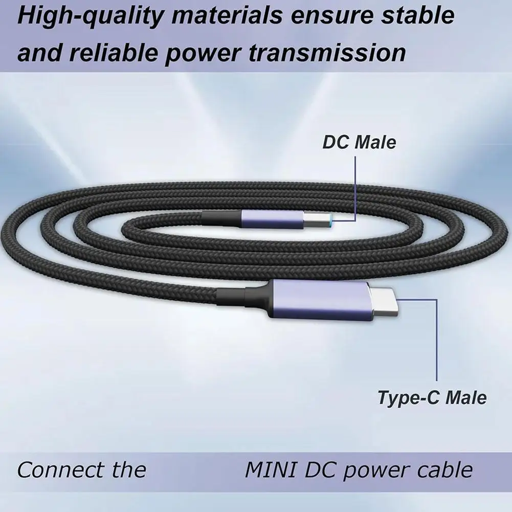 For Starlink Mini Type C To D Data Cable Support 140w USB-C Charging PD Can Be Used For Mobile Power Nylon Rope Design 1.8M starlink data cable