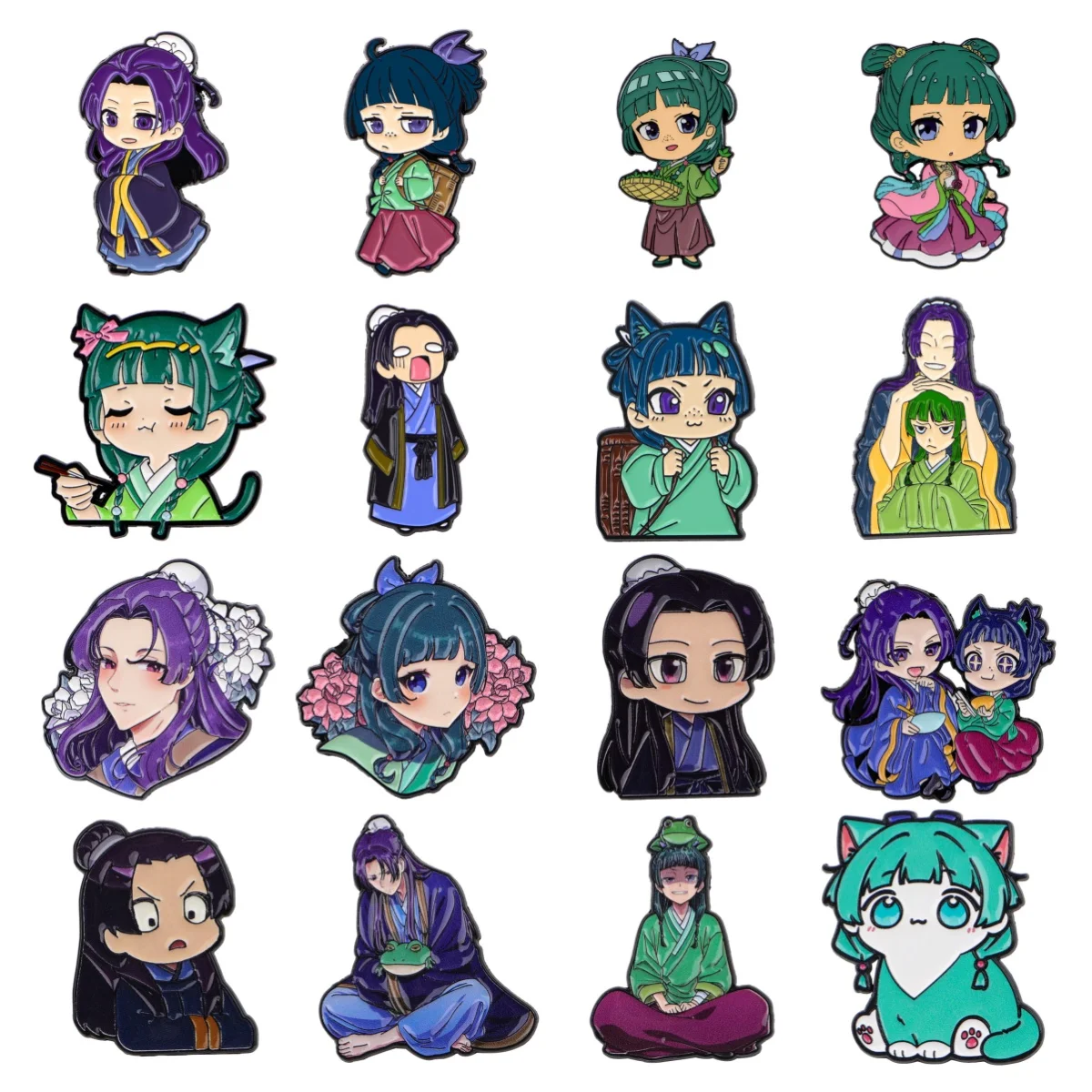 Süße Anime Mädchen Emaille Pins Japanische Manga Abzeichen auf Rucksack Anstecknadel Kostüm Mode Frauen Männer Accessoires Schmuck Geschenke