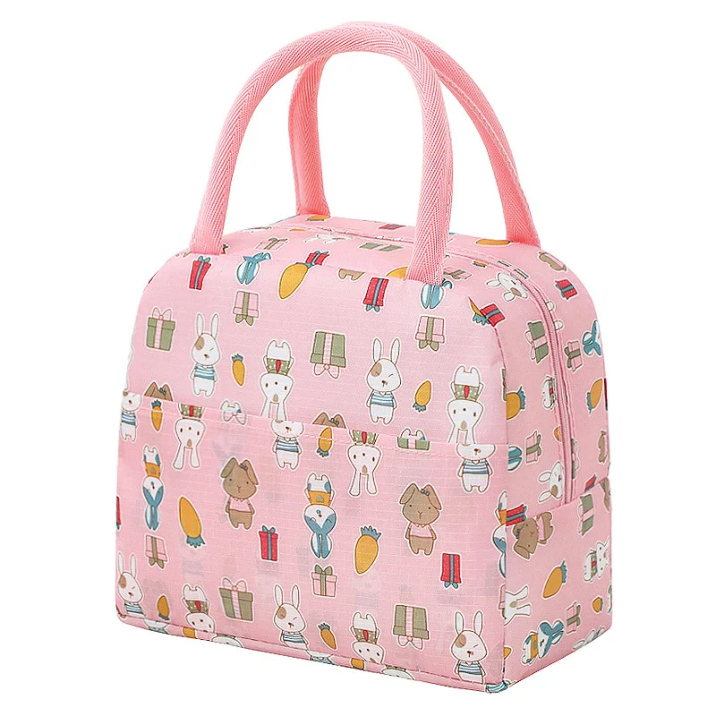 Enhanced Insulated Canvas Lunch Bag - Stylish and Portable Thermal Food Carrier