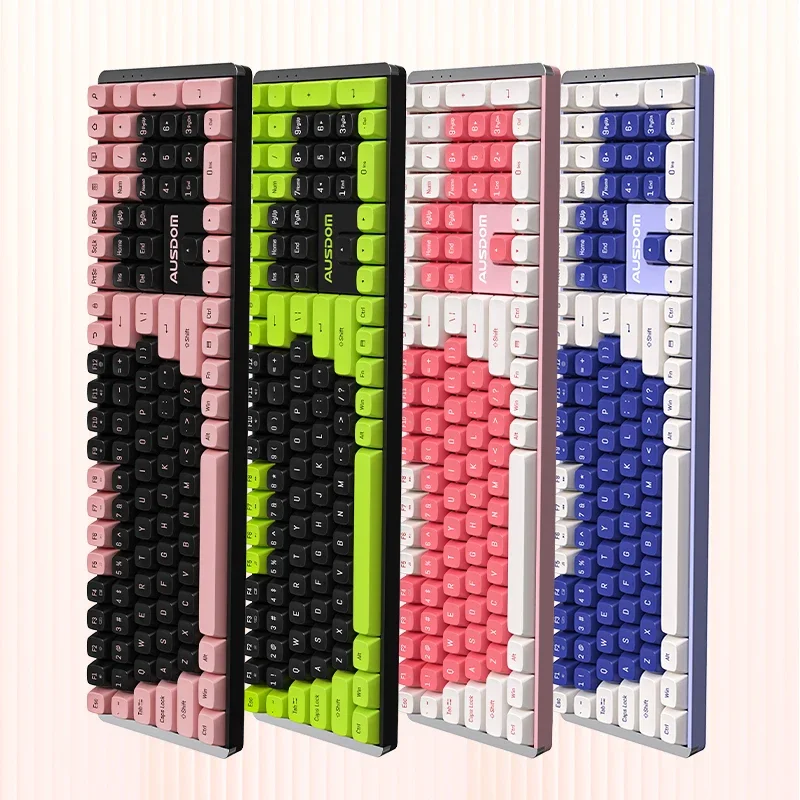 Tastiera Meccanica 111 Full Key Ttc Pbt Keycaps 2.4G Wireless Gaming Esports Tastiera Home Office Per Windows Pcwireless Keyboa