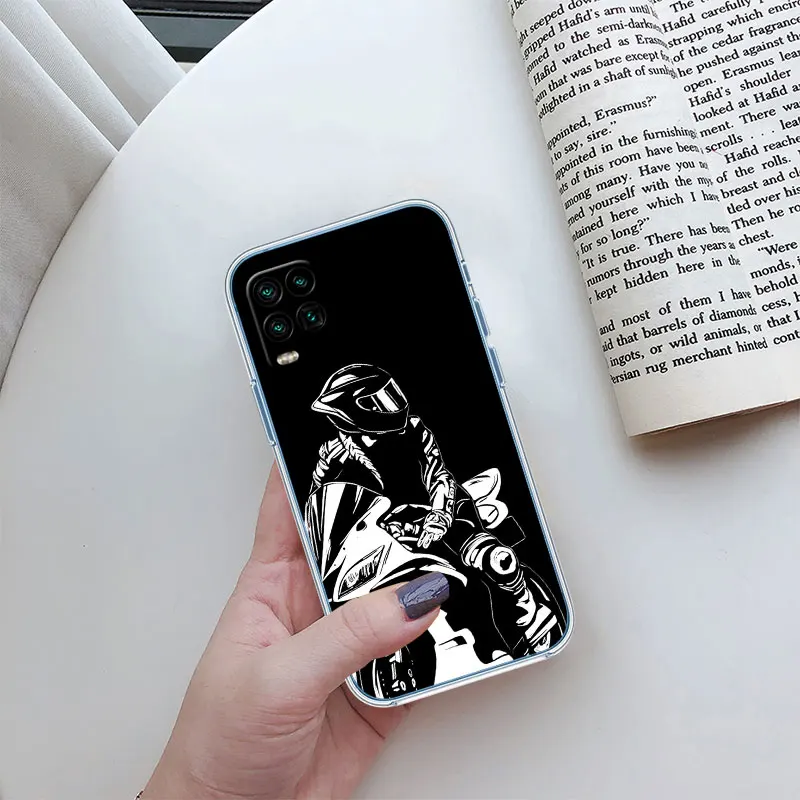 Motorcycle Racing Transparent Phone Case