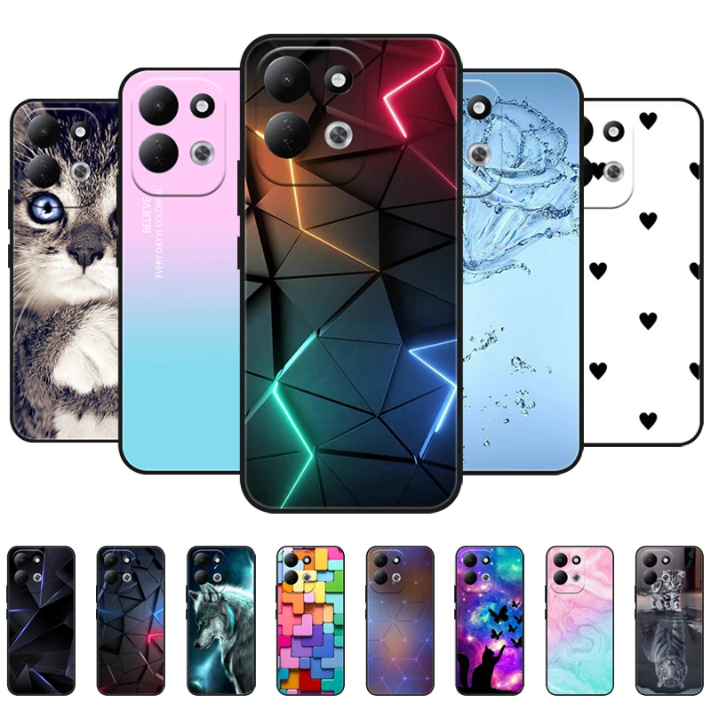 Luxury Silicone Printed Soft TPU Shockproof Bumper Phone Back Cover - Cute & Stylish Protective Case