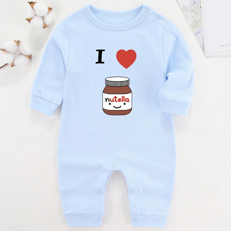 bright baby bodysuits	 Baby Boy Winter Clothes Ropa De Bebe Niña Infant Outfits Cotton Baby Girl Romepr Mom I Love You More Than You Nutella Costume Baby Bodysuits for girl  Baby Rompers