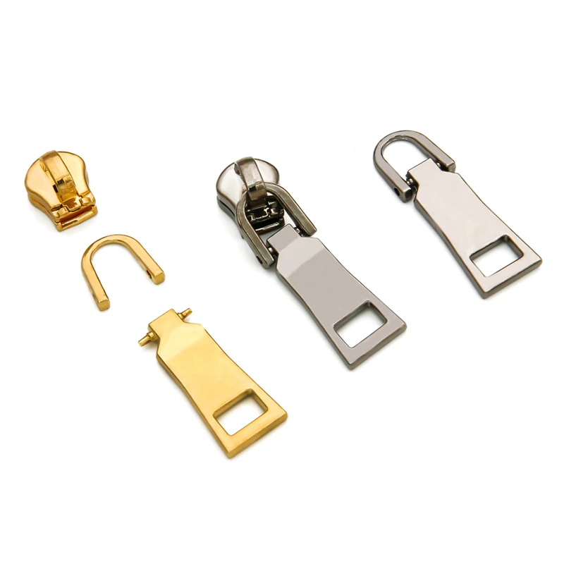 2pcs Detachable Zipper Pullers Zipper Sliders Head Zippers Fixer Repair kits for Backpack Coat Bag DIY Sewing Craft Accessories