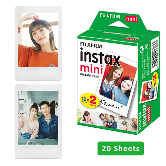 Fujifilm Instax Mini Instant Film Mini 12 11 9 8 Film 10-40 Sheets White Edge 3 Inch Film For Instant Camera Mini 90 Photo Pap