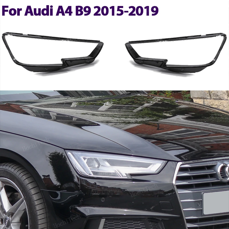 

Headlight Cover Transparent Mask Lens Lampshade Headlamp Shell Polycarbonate For Audi A4 B9 2015-2019 8W0941043 8W0941044