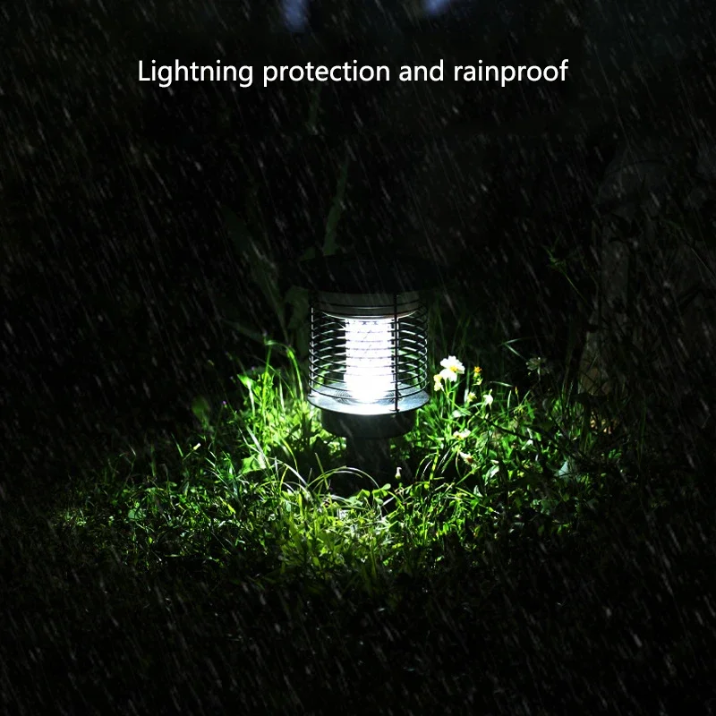 ABEL Outdoor Solar Mosquito Killer Lamp LED Waterproof IP65 Professional Insect Kill Lawn Light Portable for Courtyard Garden