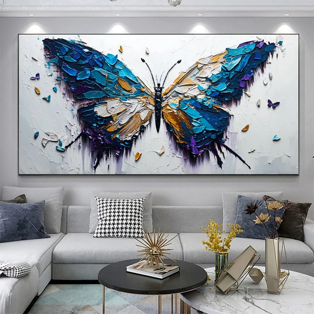 Cuadros Decorativos Modernos Canvas Obra De Arte Mariposa