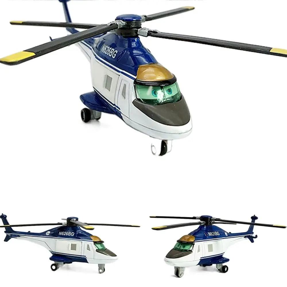Classic Alloy Pixar Planes Toys Lifelike Cartoon Helicopter Model Toy Aircraft mobilization Toys