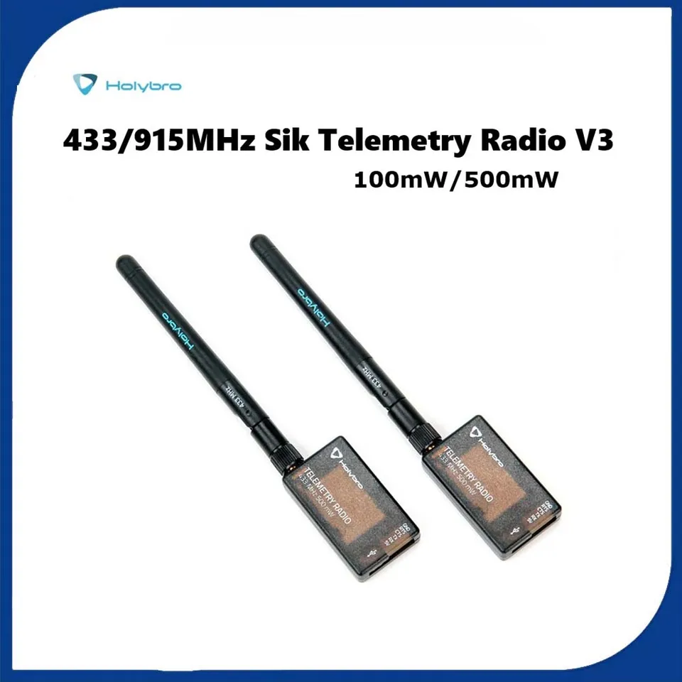 Radio Télémétrie Holybro SiK V3 500mW 433MHz – Pour Pixhawk Et Contrôleurs De Vol – Communication Drone/station Sol
