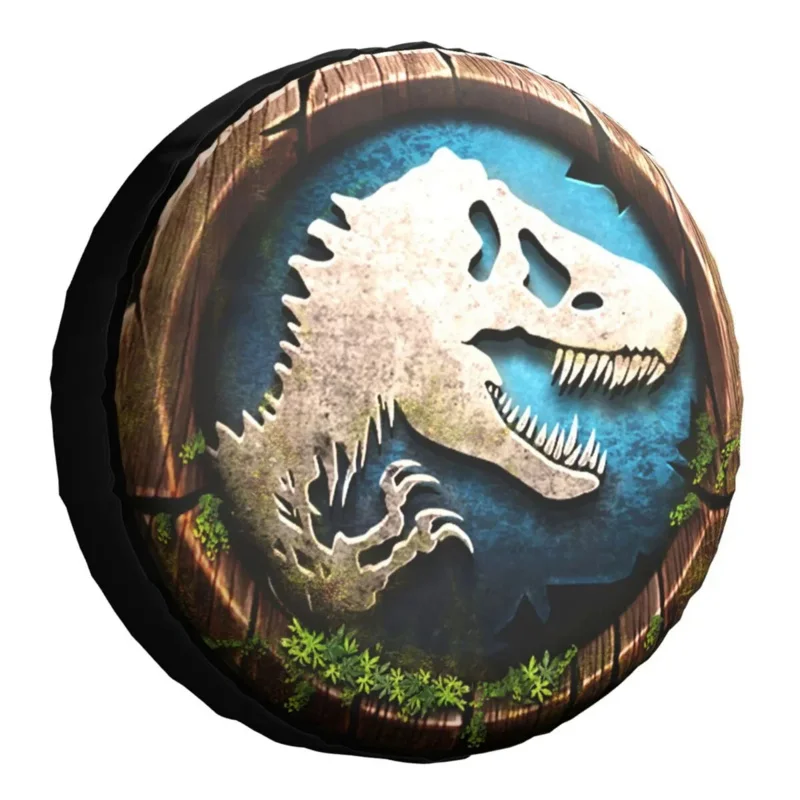 

Jurassic Park Spare Wheel Tire Cover Case Bag Pouch For Jeep Hummer Dinosaur Print Waterproof Dust-Proof Vehicle Accessories