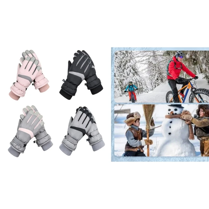 

Windproof Ski Gloves Touching Screen Winter Warm Gloves Waterproof Winter Snowboard Gloves for Women Men Skiing, Riding, 57QC