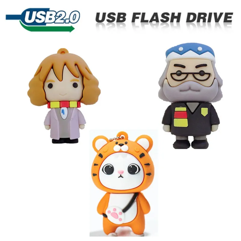 

Hot sale cute Cartoon flash card 64GB usb flash drive 4GB 8G 16G cute pen drive 32G 128G 256G inch memory stick memory disk gift