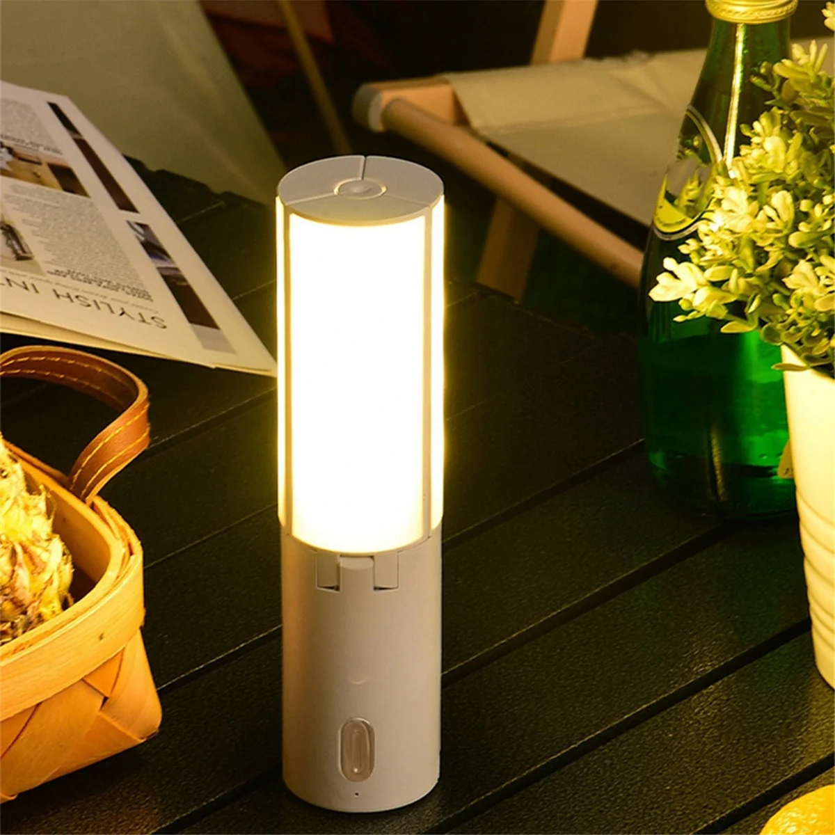 BAAU Folding Outdoor Camping Portable Rechargeable High Capacity Emergency Lamp Flashlight Camping Hanging Tent Hanging Light